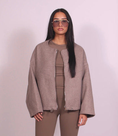 REMOVE JACKET TAUPE