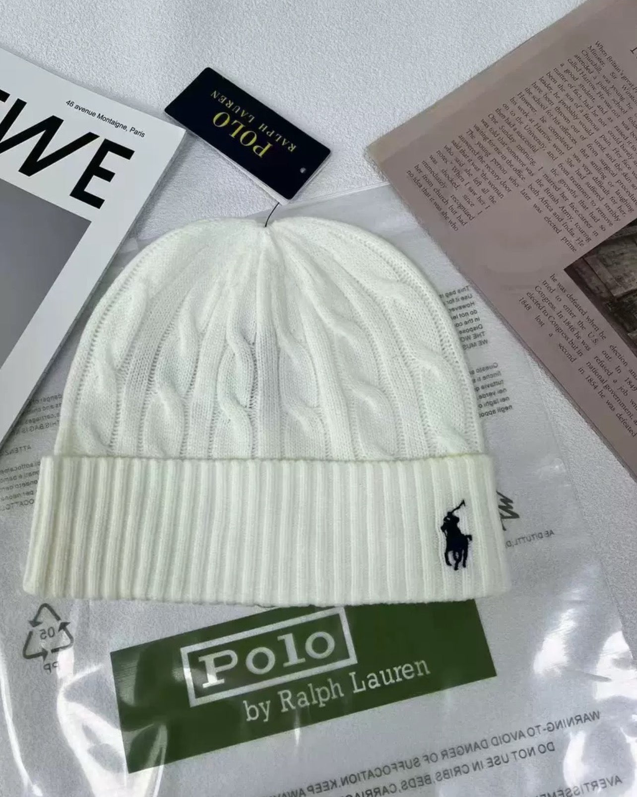 "RL" Beanie Knit
