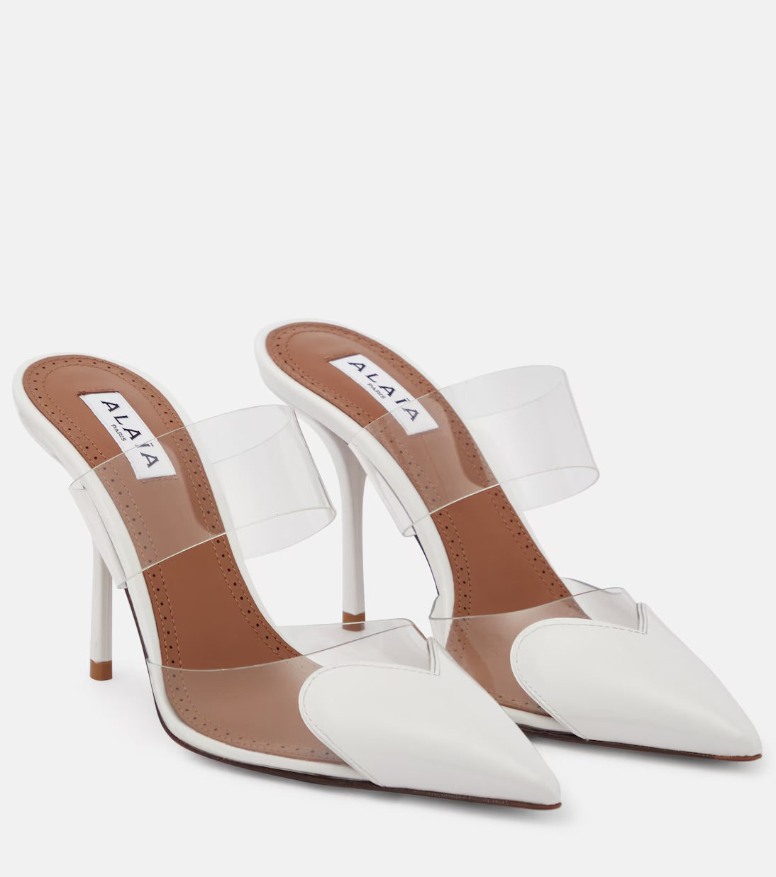 ALAÏ SANDAL HEELS WHITE