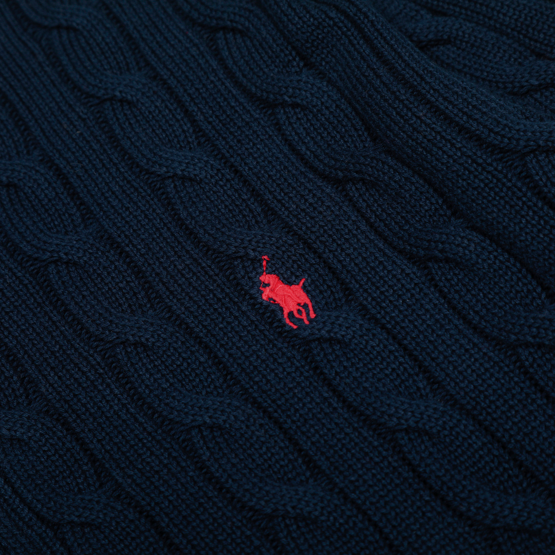 Classic Front Zip Cotton Sweater