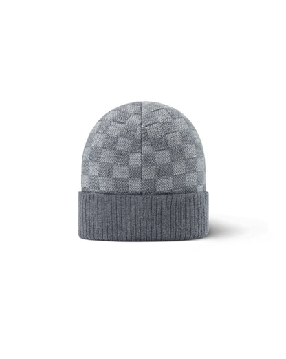 "LV" Beanie Grau