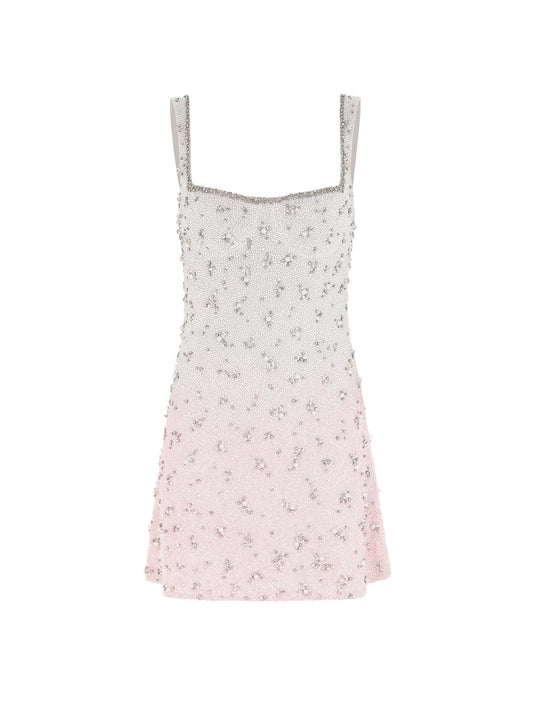 WHITE PINK FADE DRESS