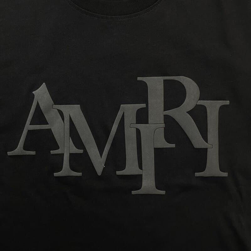 "AMR" Staggered Logo T-Shirt