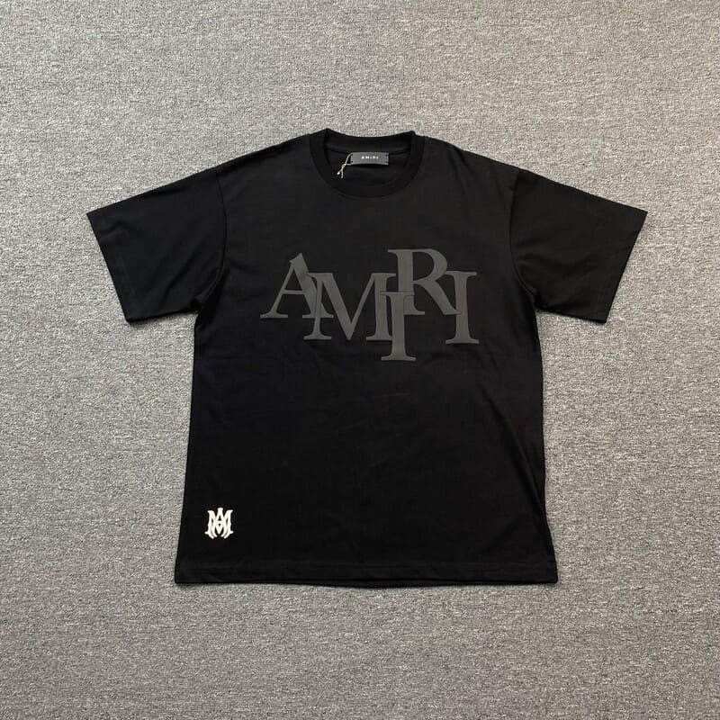 "AMR" Staggered Logo T-Shirt