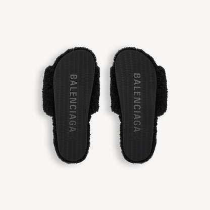 "BLNC" Fur Slides
