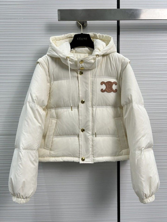 BEIGE DETACHABLE COAT