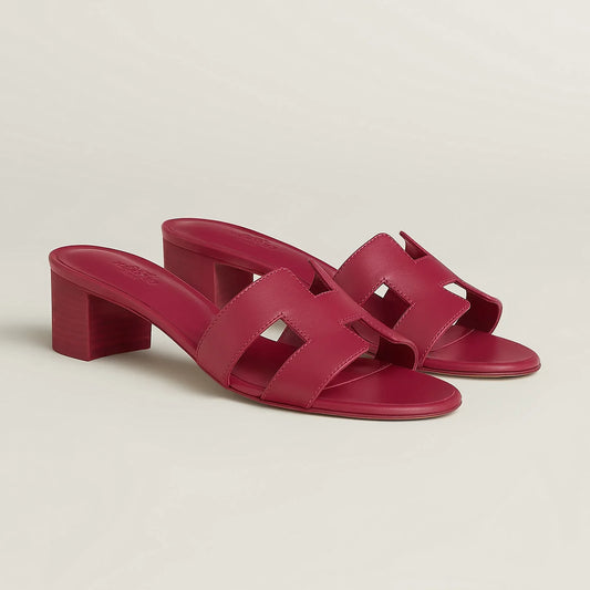 H OASIS HEELED SANDALS MAGENTA
