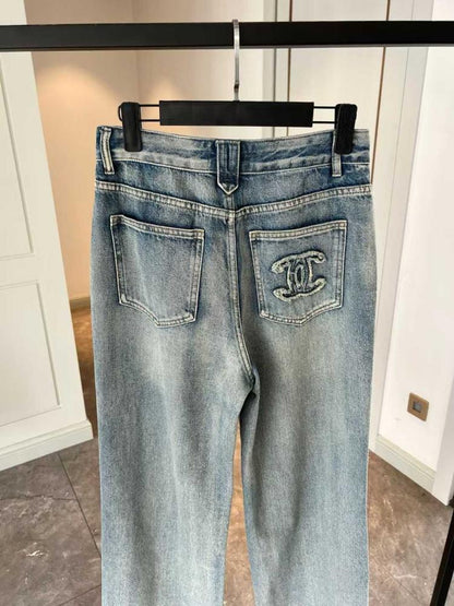 big logo jeans