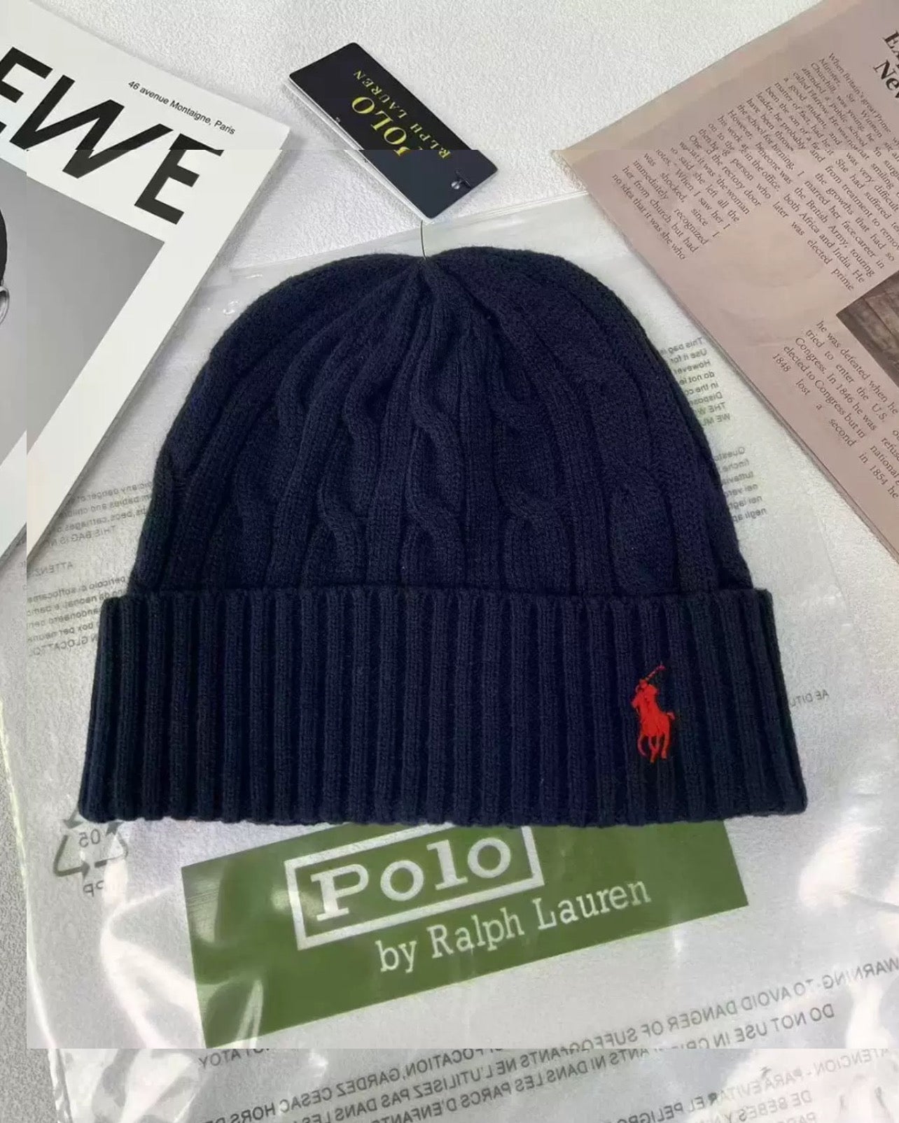 "RL" Beanie Knit