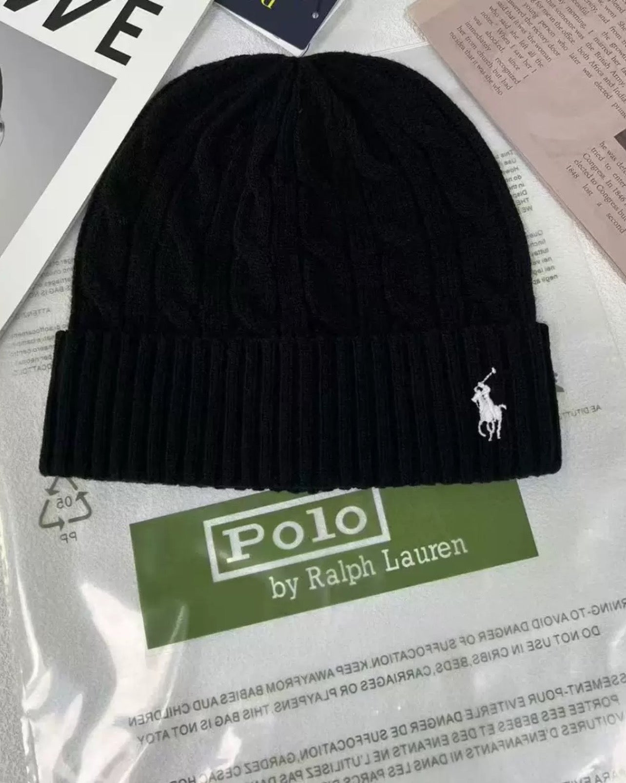 "RL" Beanie Knit