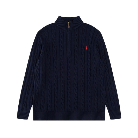 Classic Half Zip Cotton Sweater