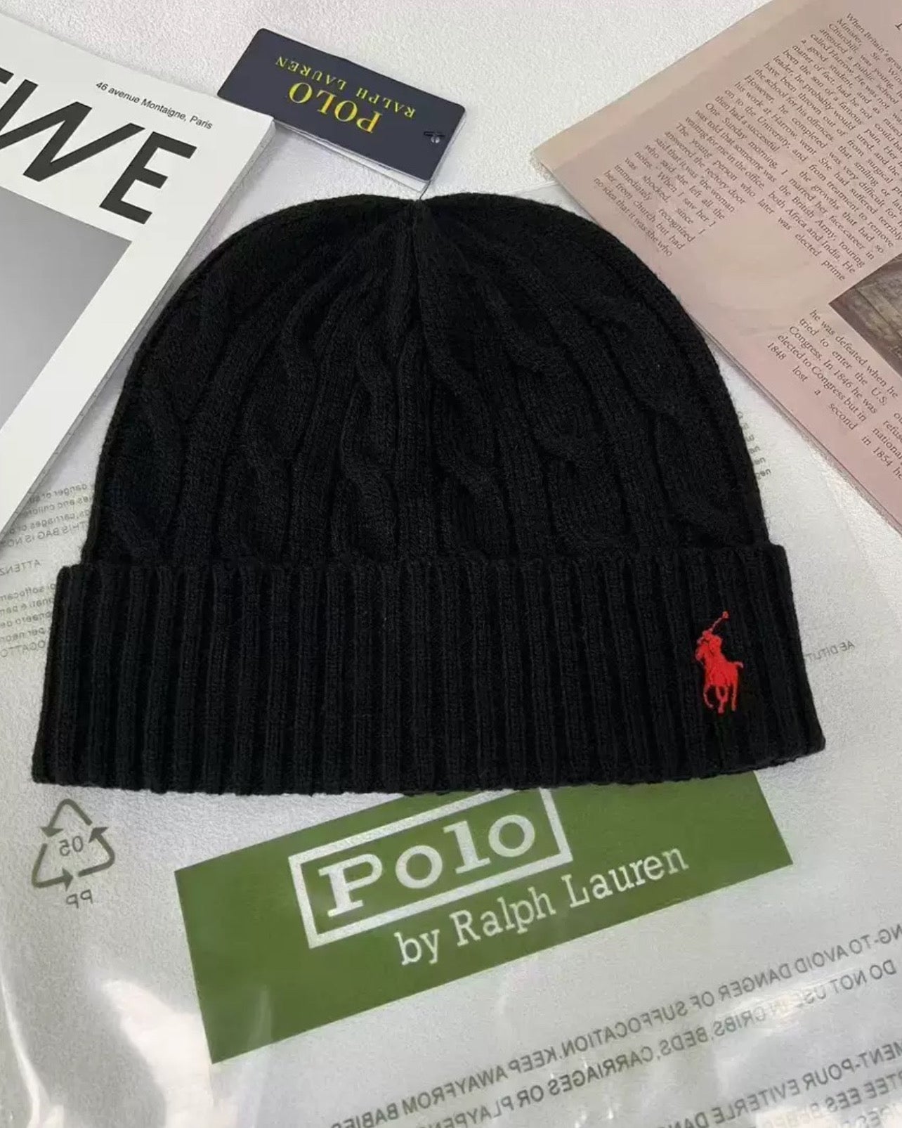 "RL" Beanie Knit