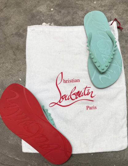 RED BOTTOM FLIP FLOPS TIFANNY