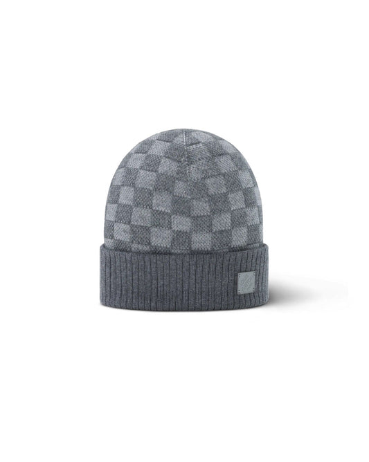 "LV" Beanie Grau