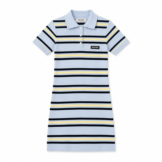 MIUÉ BLUE POLO DRESS