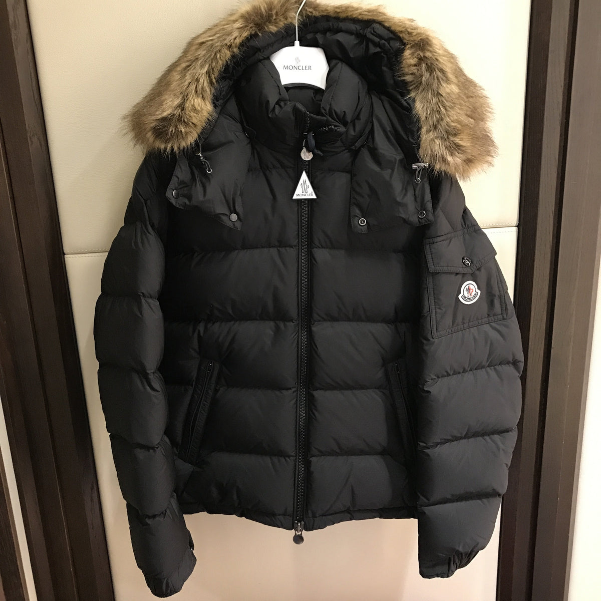 FUR TRIM MATT JACKET