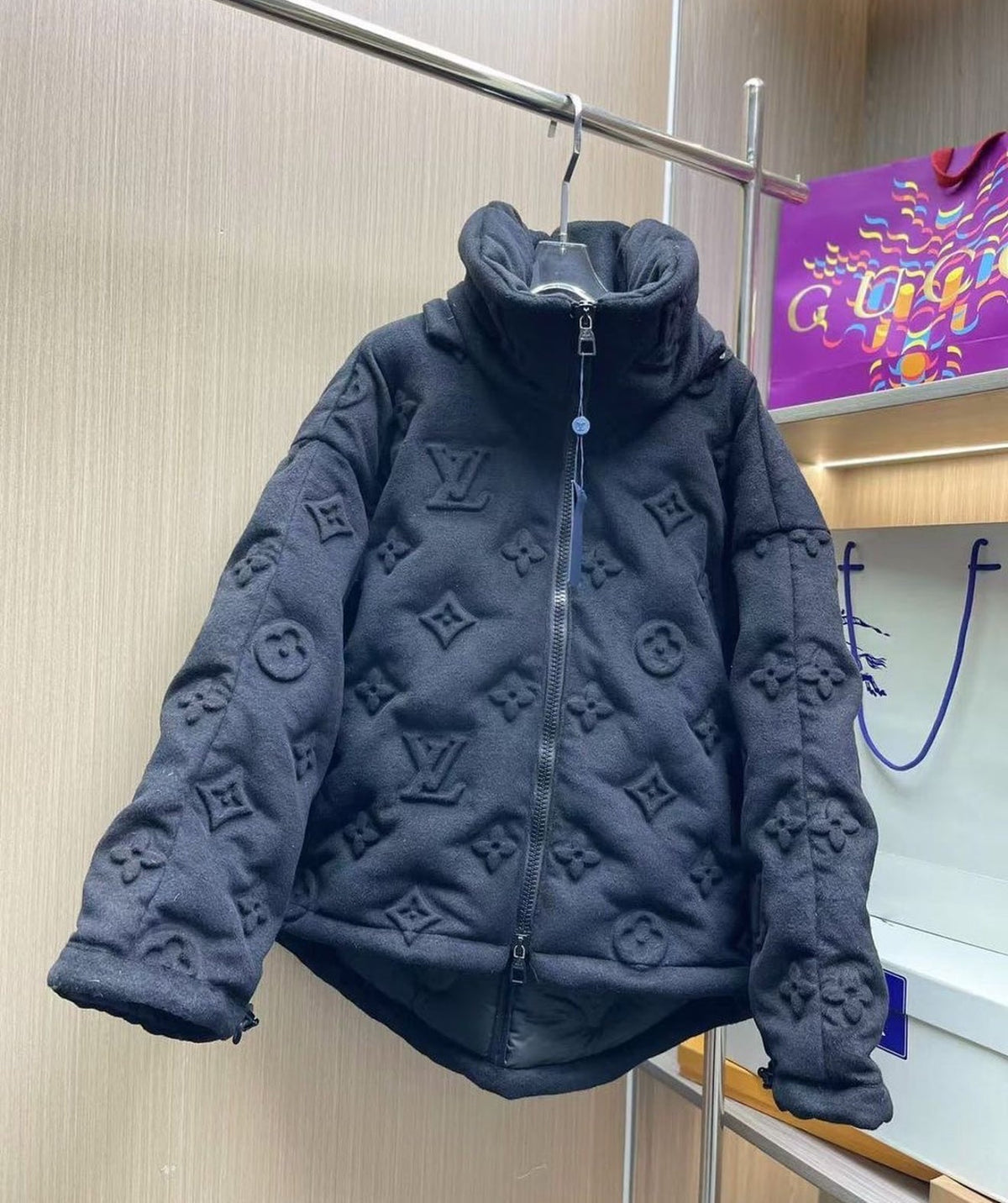 ICONIC PUFFER COAT BLACK