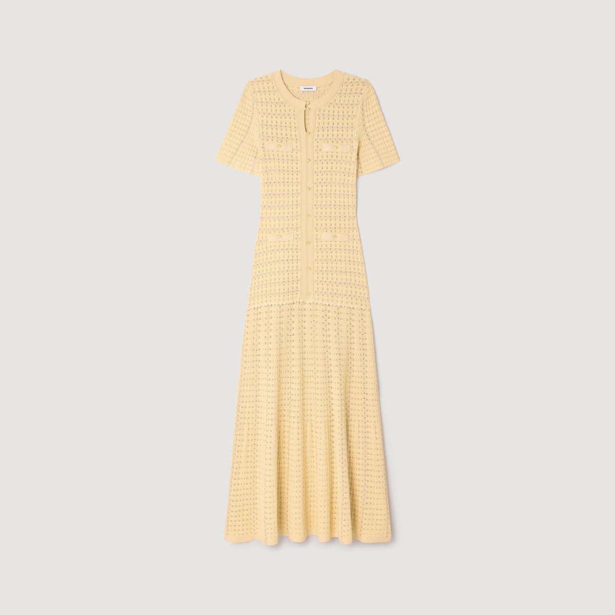 SANDRA JERSEY LONG DRESS YELLOW