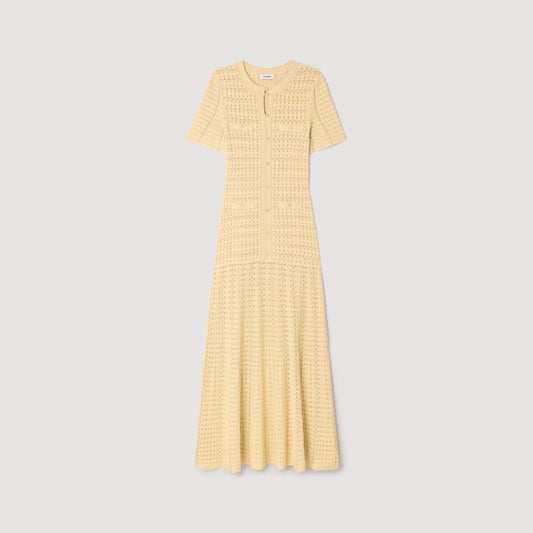 SANDRA JERSEY LONG DRESS YELLOW