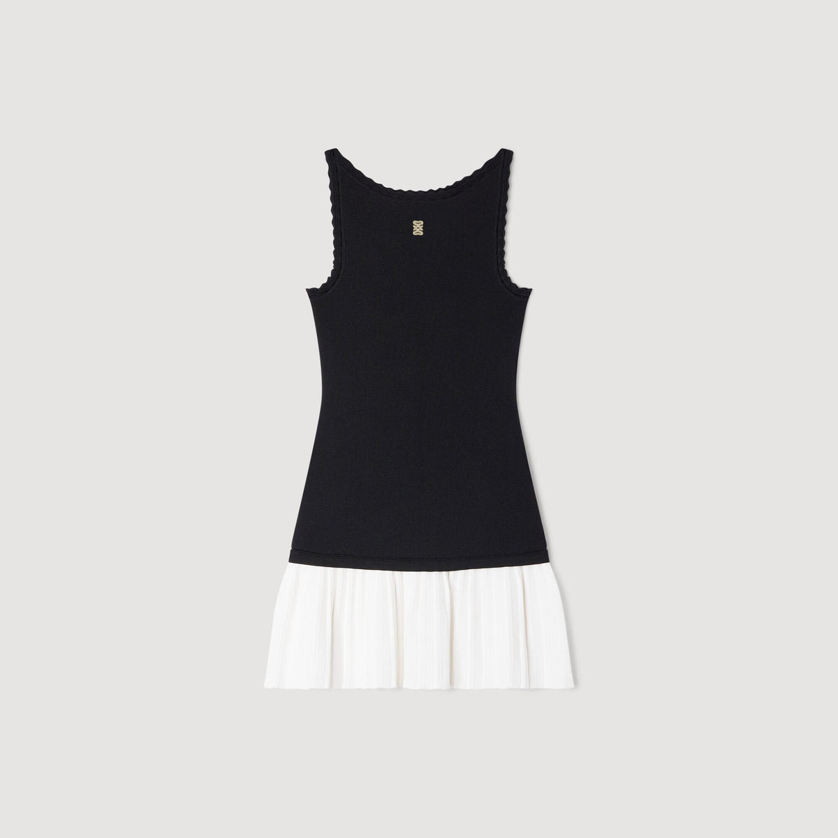 SANDRA TWO TONE DRESS BLACK
