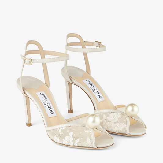 CHOO LACE PEARL HEELS