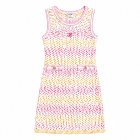 pink yellow dress