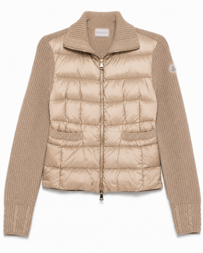 WOOL CARDIGAN DUSTY PINK