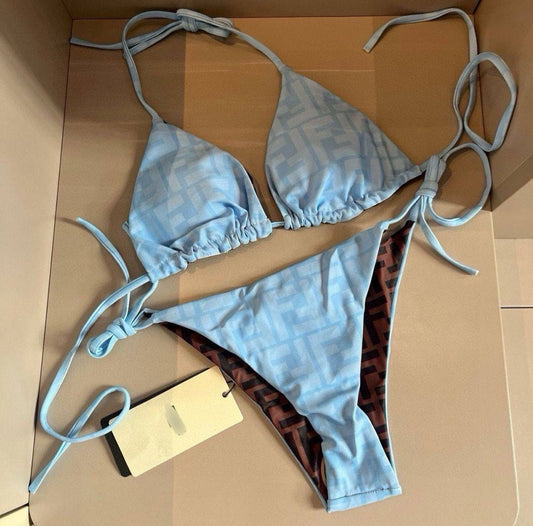 blue bikini