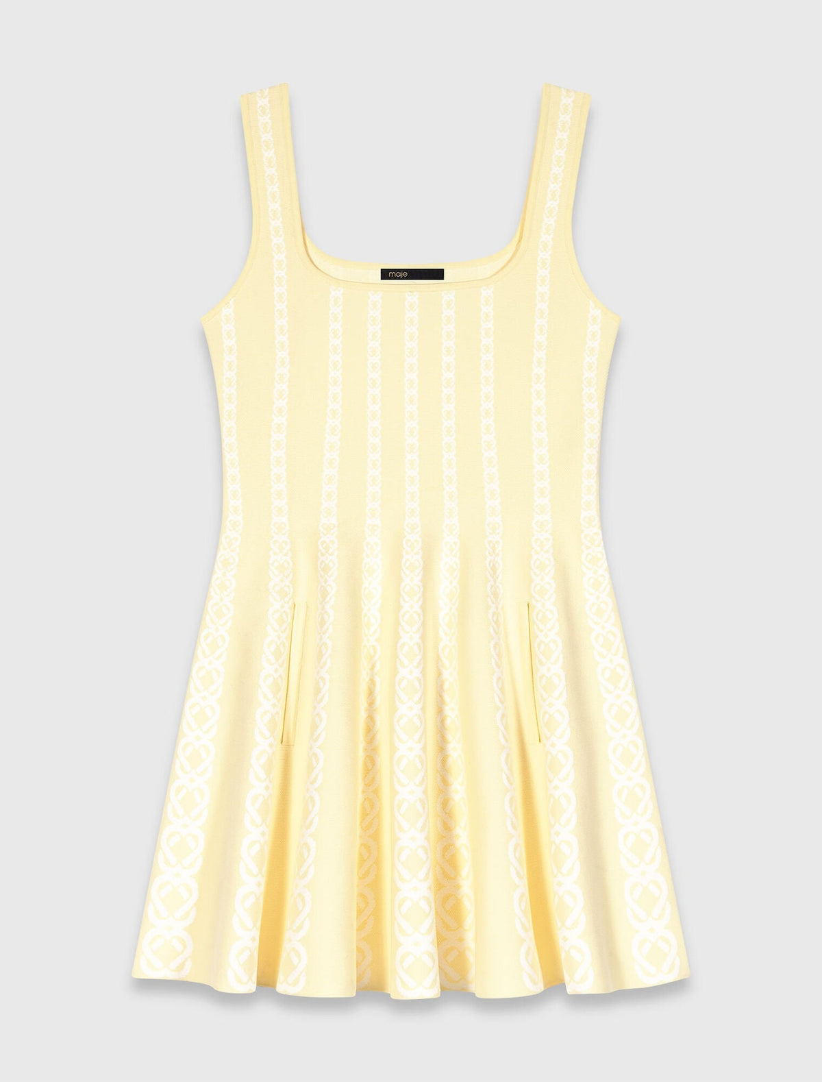 MAJE DRESS BUTTER YELLOW