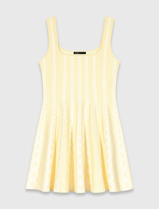 MAJE DRESS BUTTER YELLOW