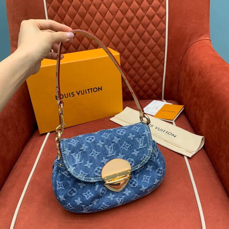"SUNSET MOLOGRAN" LV BAG BLUE