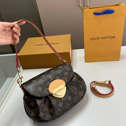 "SUNSET MOLOGRAN" LV BAG BROWN