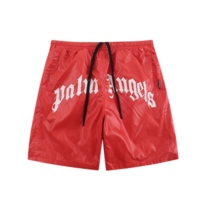Stylish Red Quick-Dry Swimwear Shorts