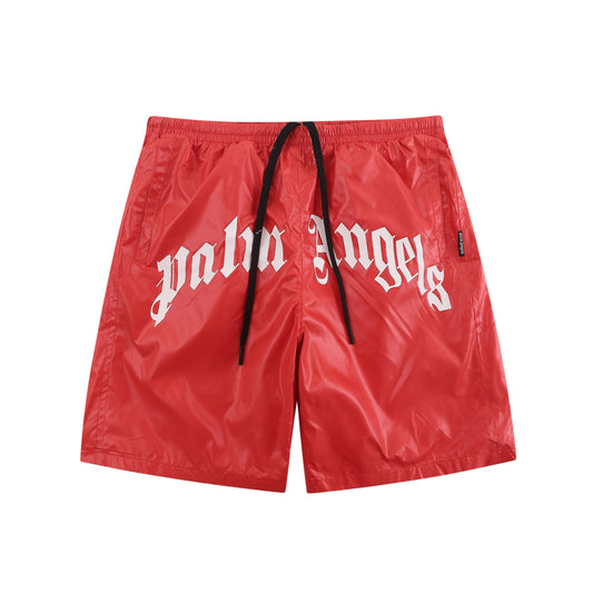 Stylish Red Quick-Dry Swimwear Shorts