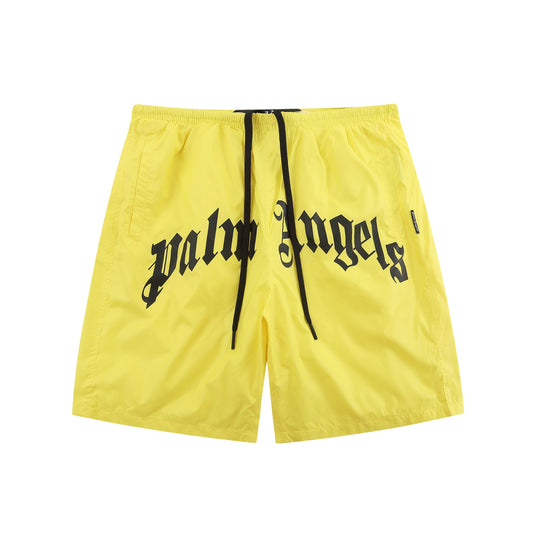 Bright Yellow Casual Swim Shorts
